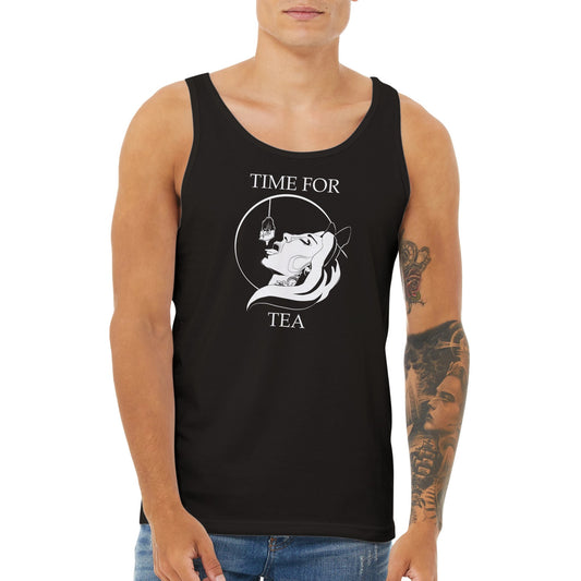 Time For Tea Premium UNISEX Tank - With Writing